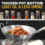 43 cm Wooden Handle premium SS Steel Pan