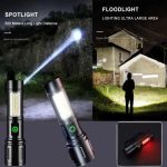 Long Range Led 2 in 1 Torch Light 8 inch