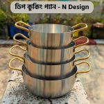 4 pes set  Silver Hammered Deep Cooking pan ko-sdcp-4