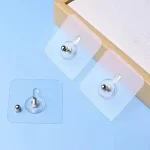 10 Piece Transparent Screw Wall Hook