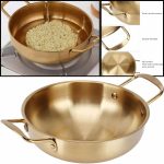 Wow deep cooking pan Golden