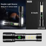Long Range Led 2 in 1 Torch Light 8 inch