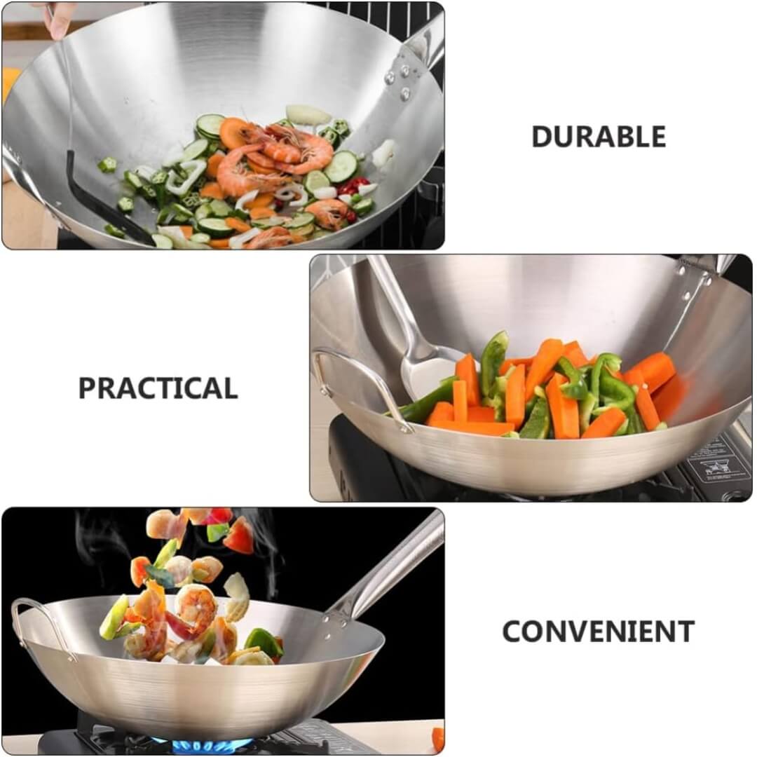 Dr. Cook Wooden handle Cooking pan