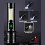 Long Range Led 2 in 1 Torch Light 8 inch