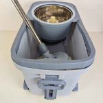 Spin mop with 4 wheel 15 litter mop-001