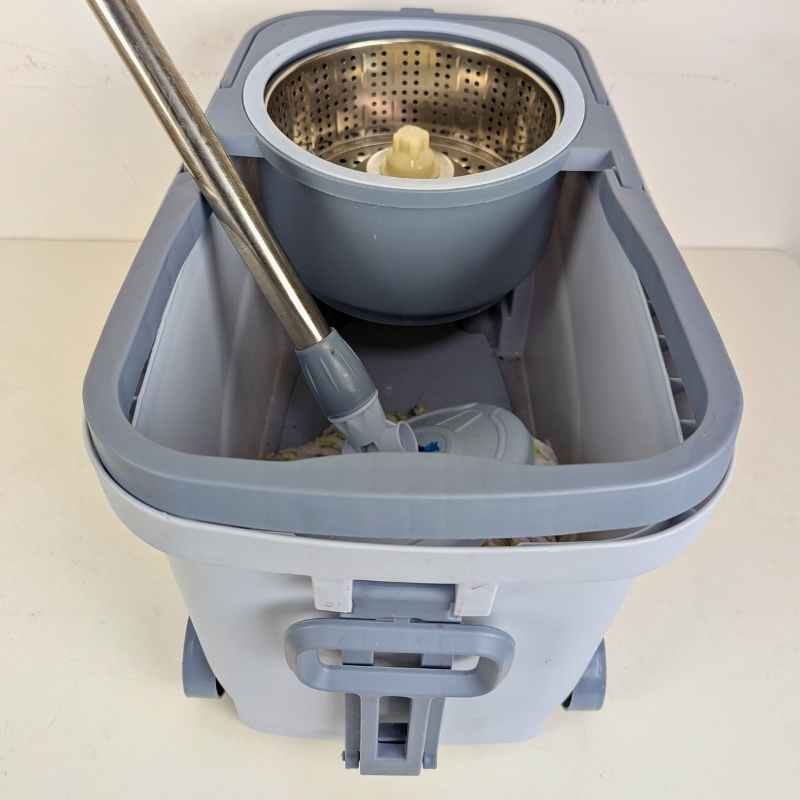 Spin mop with 4 wheel 15 litter mop-001