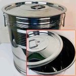 32-35 KG Size SS Steel rice container