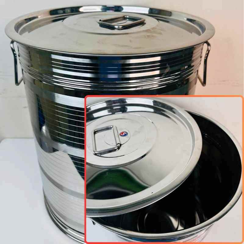 32-35 KG Size SS Steel rice container