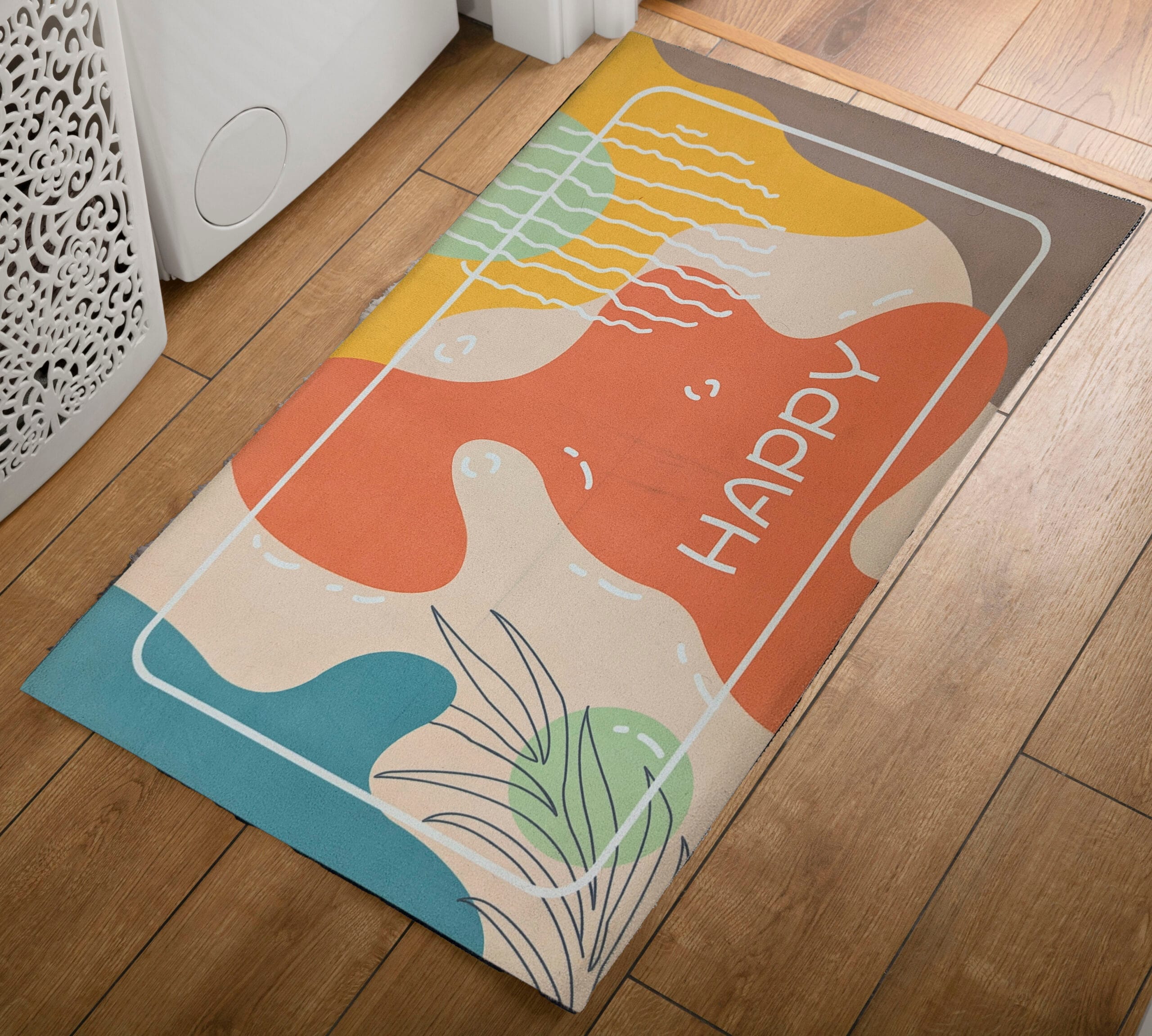 3d Floor Anti-slip Floor Mat Square 008