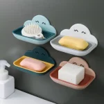 Adhesive Cloud Plastic Soap Case